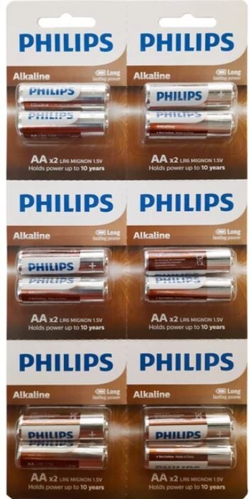 PHILIPS AA ALKALİN KALEM PİL 12'Lİ KARTELA