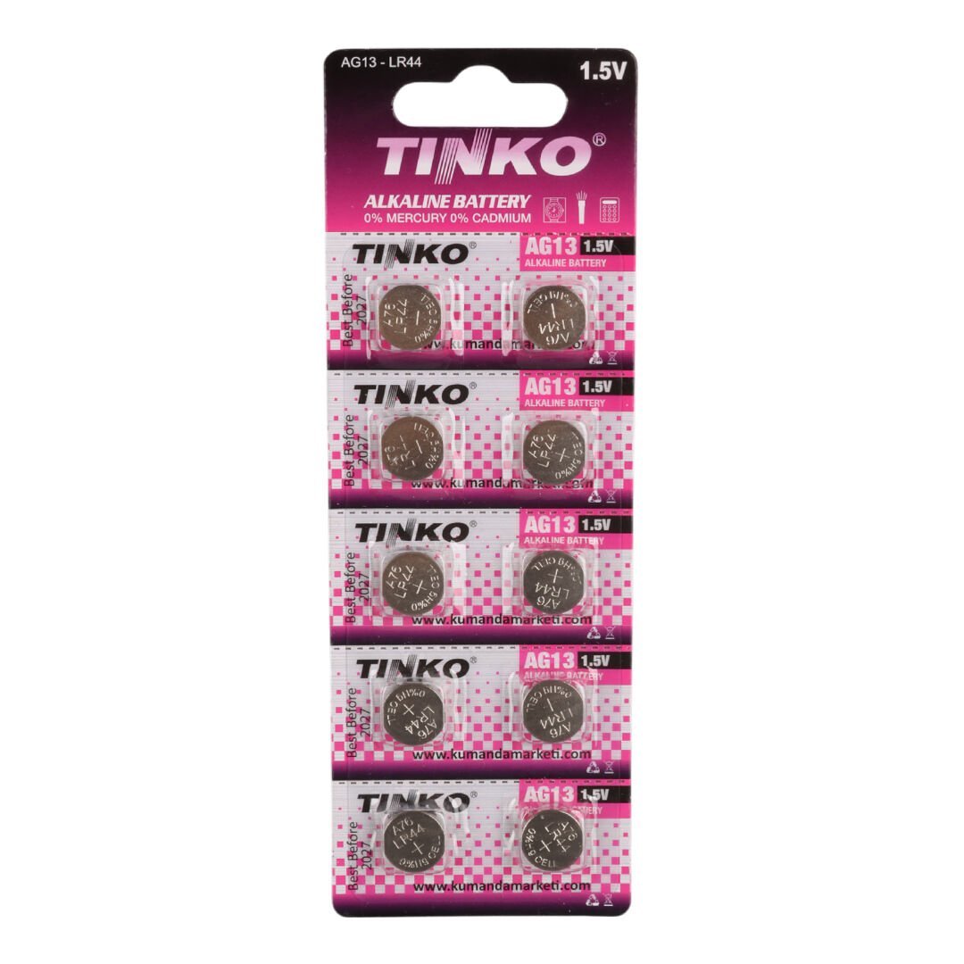 TINKO C-1106A AG13 LR44 A76 1.5 VOLT ALKALİN DÜĞME PİL (10'LU PAKET)