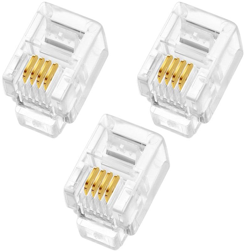 PM-1594 RJ9 4P/4C İNCE TELEFON SOKETİ (100'LÜK PAKET) (AVD-23)