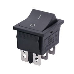 IŞIKSIZ GENİŞ 6P SİYAH ON/OFF AÇMA KAPAMA ANAHTAR (IC-109A) AN-29