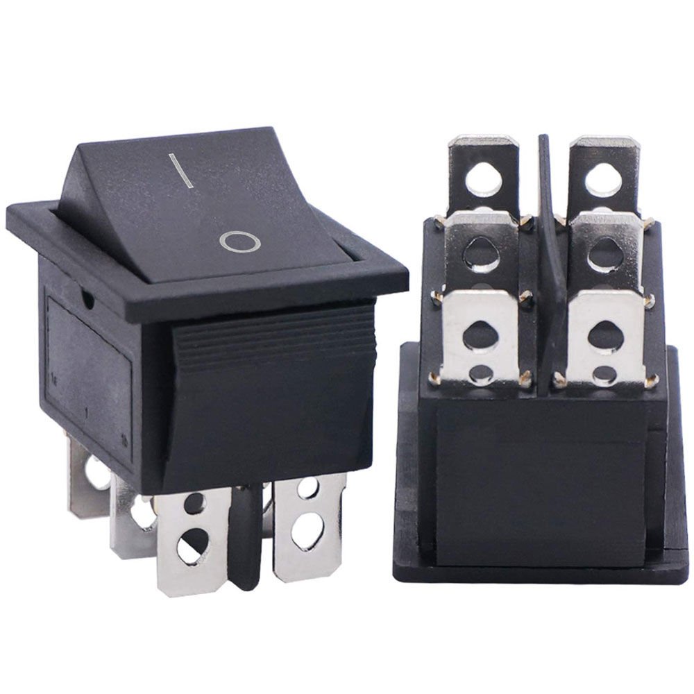 IŞIKSIZ GENİŞ 6P SİYAH ON/OFF AÇMA KAPAMA ANAHTAR (IC-109A) AN-29