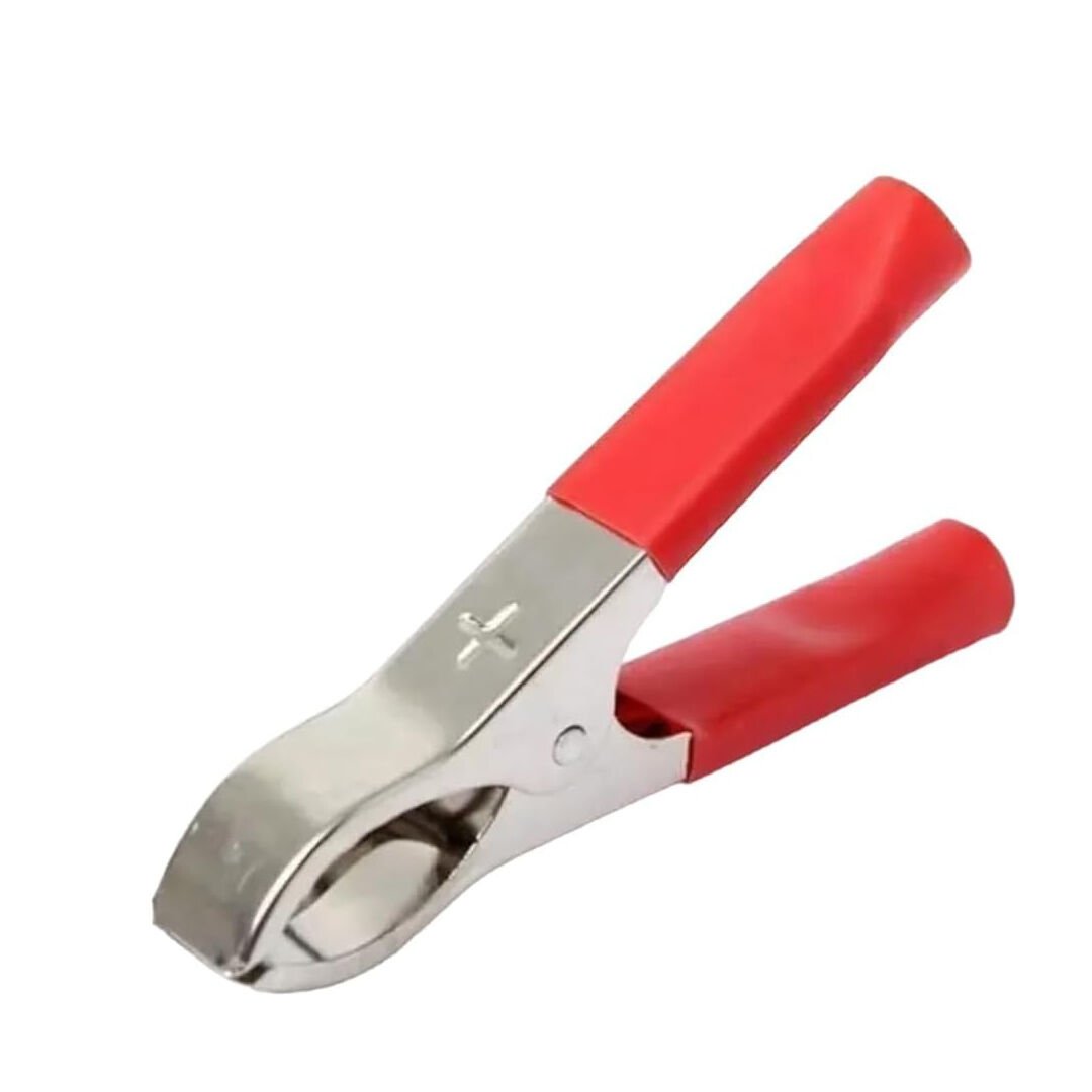 KÜÇÜK 50 MM KIRMIZI KROKODİL AKÜ MAŞASI