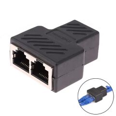 RJ45 TO 2X RJ45 DİŞİ METAL ARA APARAT 1.KALİTE KAPLİN COUPLER SPLİTTER