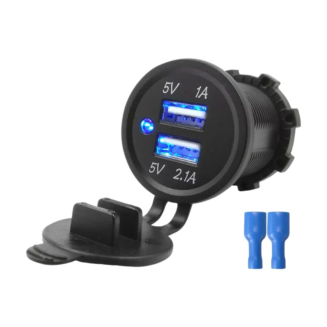 IC-266C 28MM PANO TİPİ USB 8-32V GİRİŞ 5V 1A VE 5V 2.1A ÇIKIŞ