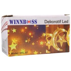 Winnboss WN-1181 5 Metre 20 Ledli Ay Yıldızlı Günışığı Sabit Led Dekoratif Aydınlatma 5 Watt