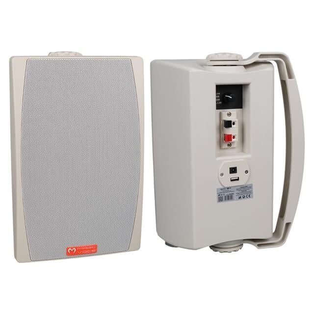 MagicVoice MV-03 16 CM 60 Watt Komütatörlü Hat Trafolu Beyaz Sütun Hoparlör (2'li Takım)