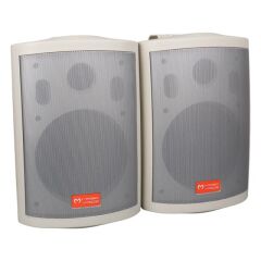 MagicVoice MV-25 16 CM 80 Watt Komütatörlü Hat Trafolu Beyaz Sütun Hoparlör (2'li Takım)