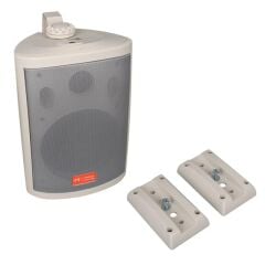 MagicVoice MV-25 16 CM 80 Watt Komütatörlü Hat Trafolu Beyaz Sütun Hoparlör (2'li Takım)