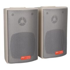 MagicVoice MV-16 7.5 CM 30 Watt Komütatörlü Hat Trafolu Beyaz Sütun Hoparlör (2'li Takım)
