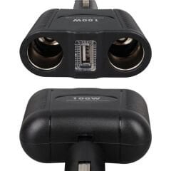 Olesson 1646 12-24V Tek USB Girişli 100W Çiftli Araç Çakmak Çoklayıcı