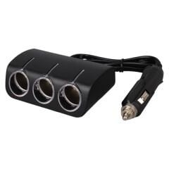 Olesson 1521 12-24V 120W 80 CM Kablolu 3'LÜ Araç Çakmak Çoklayıcı