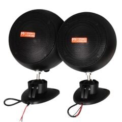 MagicVoice MV-13 7.5 CM 20 Watt Komütatörlü Hat Trafolu Siyah Sütun Sarkık Hoparlör (2'li Takım)