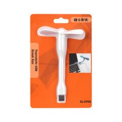 S-LINK SL-UF05 TAŞINABİLİR ESNEK BEYAZ USB MİNİ FAN