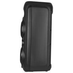 Mikado MD-79KP 30W Işıklı Siyah 1 UHF UV Mikrofonlu USB/BT/TF/TWS/AUX 2 Mik Girişli Type-C Şarjlı Toplantı-Parti Hoparlör