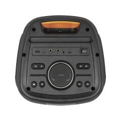 Mikado MD-208KP 40W Işıklı 7.4V 3600mAh Siyah 1 VHF UV Mikrofonlu USB/BT/TF/TWS/AUX 2 Mik Girişli Type-C Şarjlı