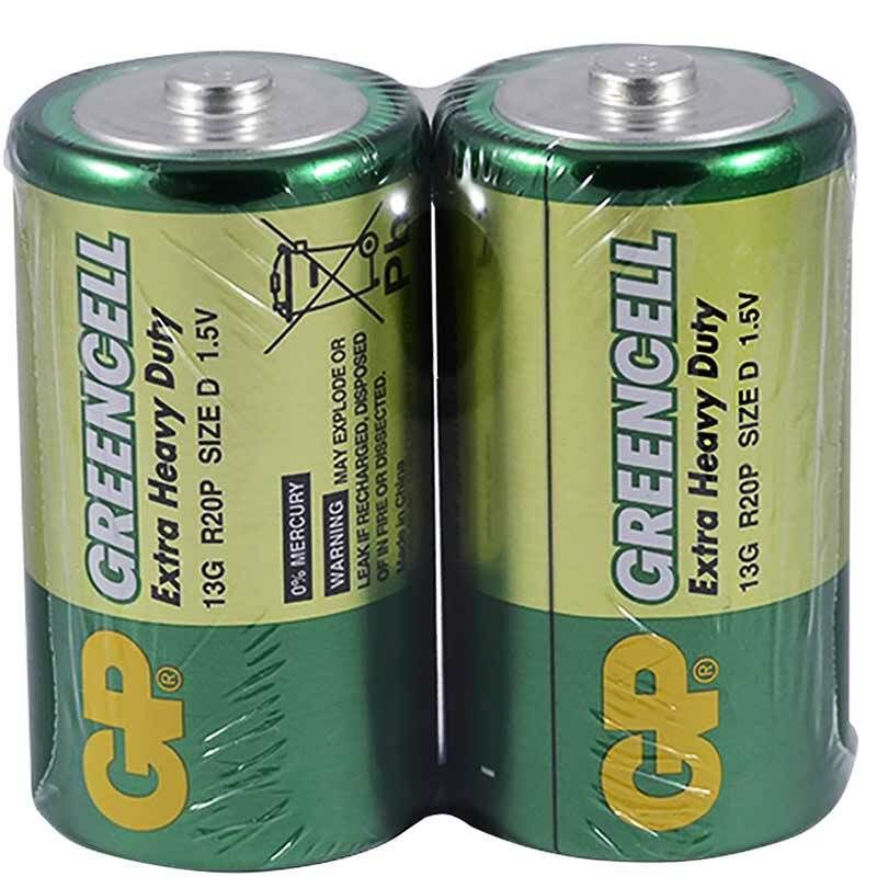 GP 13G 2S2 GREENCELL R20 BÜYÜK D BOY PİL (2'Lİ PAKET)