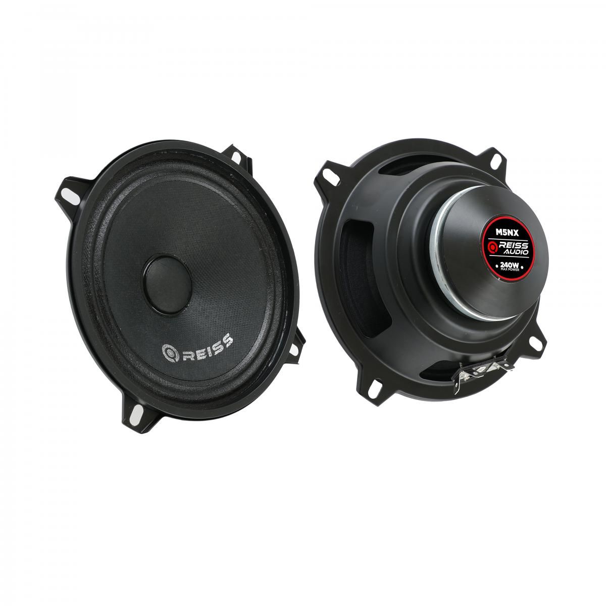 Reiss RS-M5NX 13 cm Neodyum Özel Mıknatıs Oto Midrange Hoparlör Çifti 480WAT-160W Rms