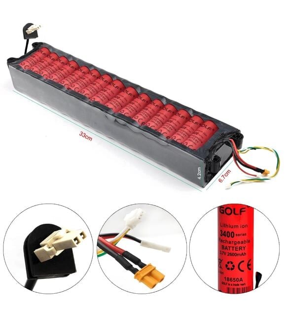 Golf 10s-3p Şarjlı Scooter İstasyon Pili 42 Volt 7.8ah