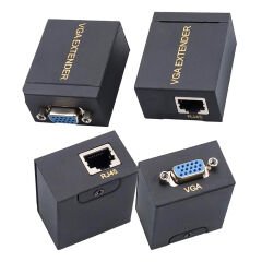 POWERMASTER PM-17297 VGA TO CAT5/CAT6 60 METRE VGA EXTENDER UZATICI (D-31)