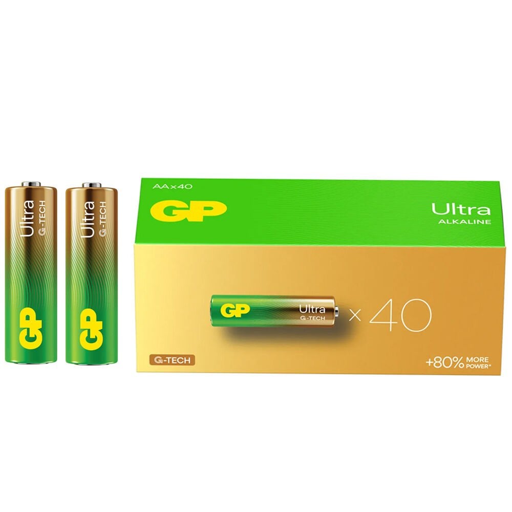 GP 15AU R6 ULTRA ALKALİN AA KALEM PİL (40'LI PAKET FİYATI)