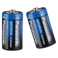 PANASONIC R20BE/2PS MANGANEZ BÜYÜK D BOY 2 li PİL (PAKET FİYATI)