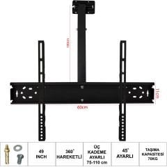 UFİX 6011 Lcd Askı Aparatı Tavan Hareketli 42-49-55 İnç 106-124-140cm