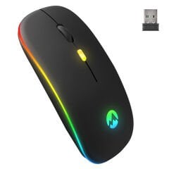 EVEREST SM-BT11 USB SİYAH 2IN1 BLUETOOTH 2.4GHZ ŞARJ EDİLEBİLİR KABLOSUZ MOUSE