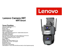 Lenovo W11C-U 6MP (X9T-U) Wifi 2 Lensli 4K Ultra HD 2.4G&5G Çift Bant Hızlı WiFi