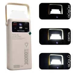 Powerway PD30 30.000mAh 22.5W PD  QC 3.0 Hızlı Şarj Destekli Dijital Göstergeli Powerbank