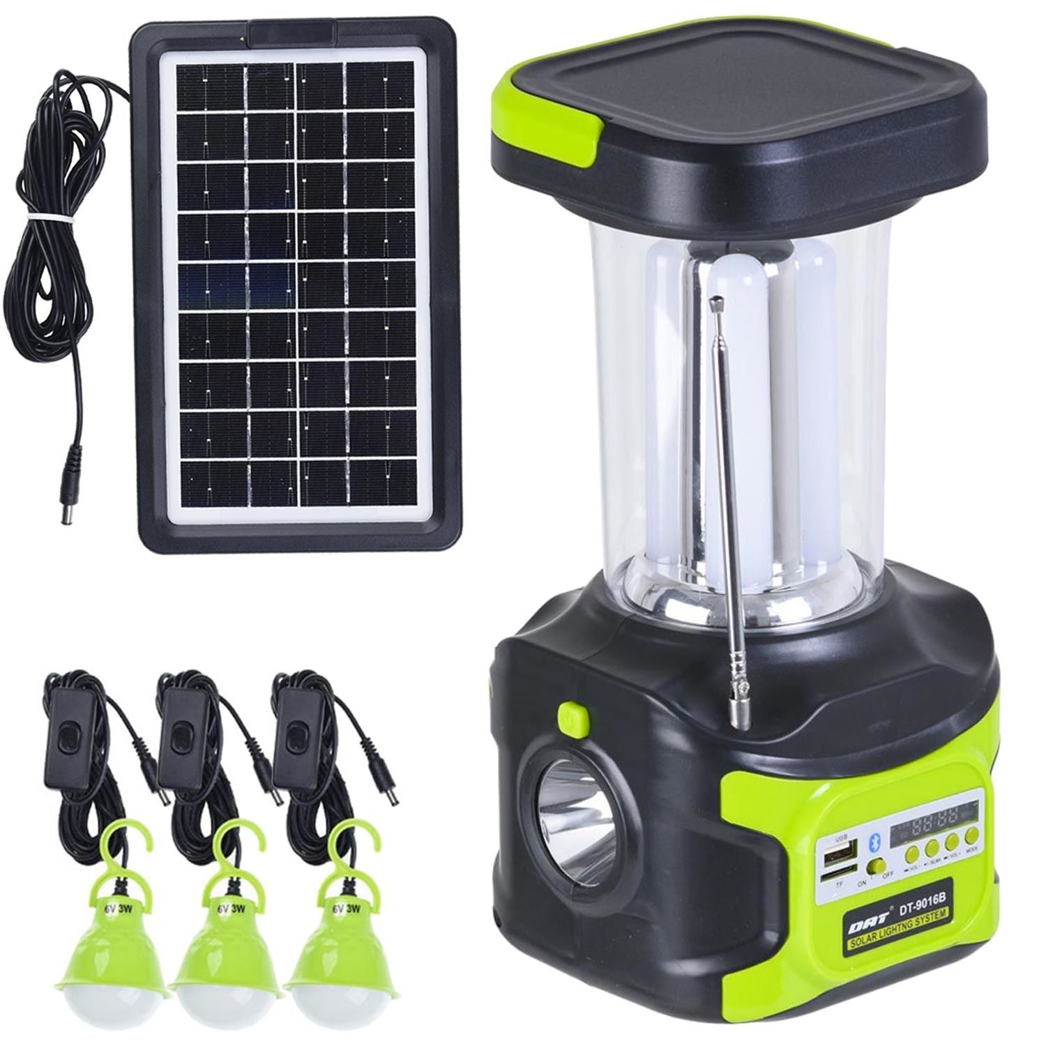 DAT DT-9016B Solar Kamp Lambası Acil Durum Işığı Şarjlı