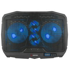 Rampage AD-RC4 Mavi Ledli 2*125mm+2*70mm Işıklı Fan 15''-17'' Notebook Soğutucu Stand