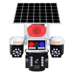 AVENIR AV-S464W 3 Kameralı 3PTZ 4g Sim Kartlı Güneş Panelli Solar 6MP PTZ Kamera