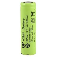 Gp  1.2 Volt 1300 mA Düz-Kafa Şarjlı Kalem Pil 130AAM