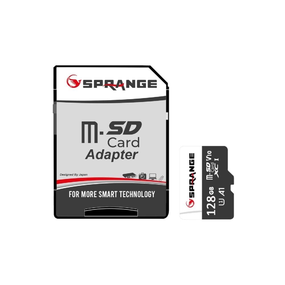 SPRANGE SM128 High Speed 4K Ultra HD 128GB TF Kart & SD