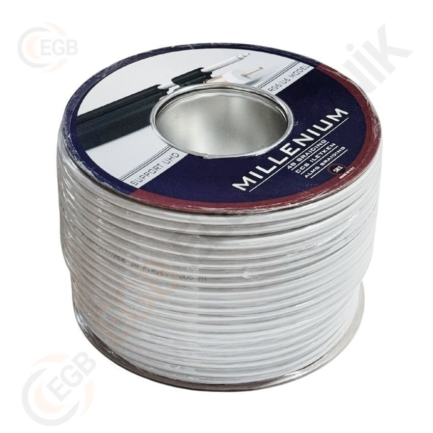 MILLENIUM RG6/U6 Anten Kablosu 48 Tel 100 Metre