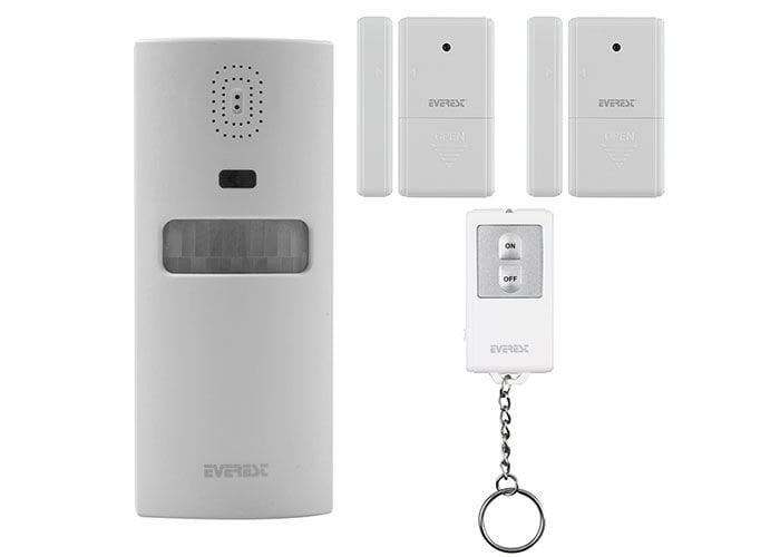 EVEREST EG-9830 PIR KIZILÖTESİ HAREKET SENSÖRLÜ GÜVENLİK ALARMI UZAKTAN KUMANDALI