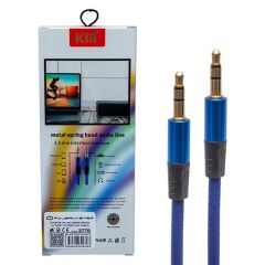 Powermaster Pm-3778 3.5 Mm Erkek/Erkek Lacivert Stereo Aux Kablo