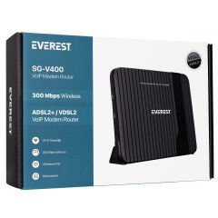 EVEREST SG-V400 2.4GHZ 300 MBPS KABLOSUZ VDSL/ADSL2+ VOIP MODEM ROUTER