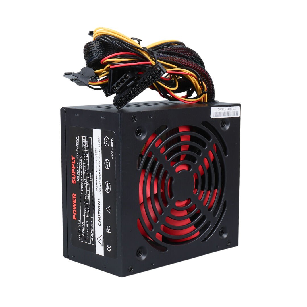 POWERMASTER ATX-P4-350 WATT 12V V2.3 20+4 PIN 350 WATT PEAK POWER SUPPLY