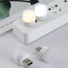 PowerMaster PM-20919 PowerBank İçin Taşınabilir USB Beyaz Led Gece Lambası