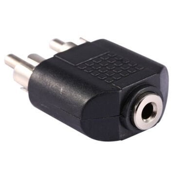 3.5 MM STEREO DİSİ / 2 RCA ERKEK CEVİRİCİ JACK