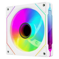 Rampage 7C-120B 120*120*25mm Double Ring Aynalı ARGB Beyaz Kasa Fanı