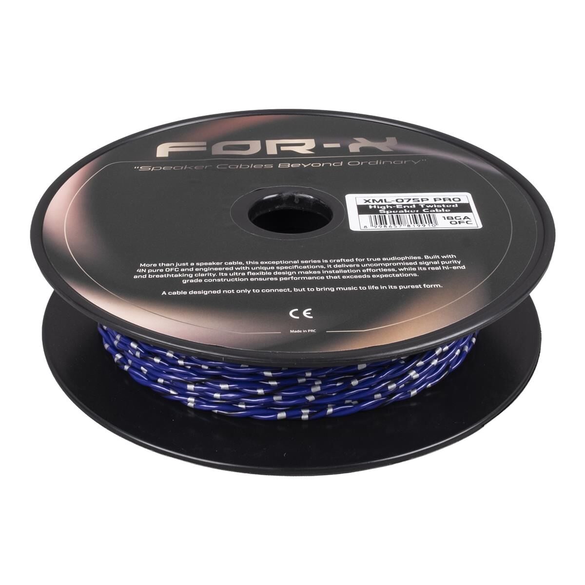 FOR-X XML-075P PRO 18GA OFC KABLO 50metre MAVİ-GRİ