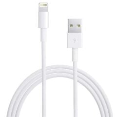 Powermaster PM-24123 Beyaz 3 Metre 2 Amper iPhone Lightiıng Şarj Data Kablosu
