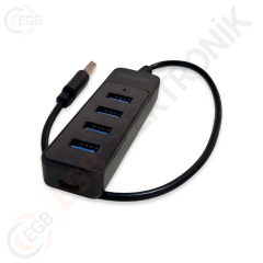 GABBLE GAB-UP530 USB 4 PORT + TYPE-C 3.0 ÇOKLAYICI