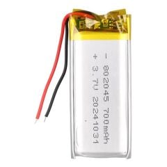 PowerMaster 802045 3.7V 700mAh Lityum Polimer (Li-po) Batarya Ciklet Pil