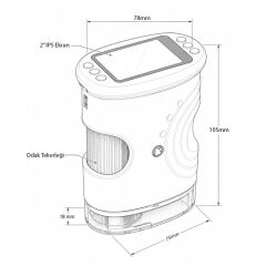 Sunup SN-37895 Çocuklar İçin Dijital Mikroskop 1000x Büyütme, 2.0'' IPS Ekran ve Taşınabilir