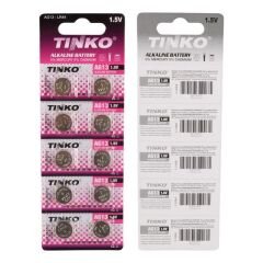 Tinko C-1106A AG13 LR44 A76 1.5 Volt Alkalin Düğme Pil (10'lu Paket)