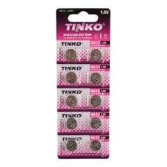 Tinko C-1106A AG13 LR44 A76 1.5 Volt Alkalin Düğme Pil (10'lu Paket)