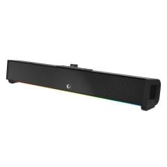 Rampage RM-1 SoundWave Plus Siyah Total 64W 16V/4.06A BT+USB+AUX+TF Kartlı Gaming Soundbar Speaker